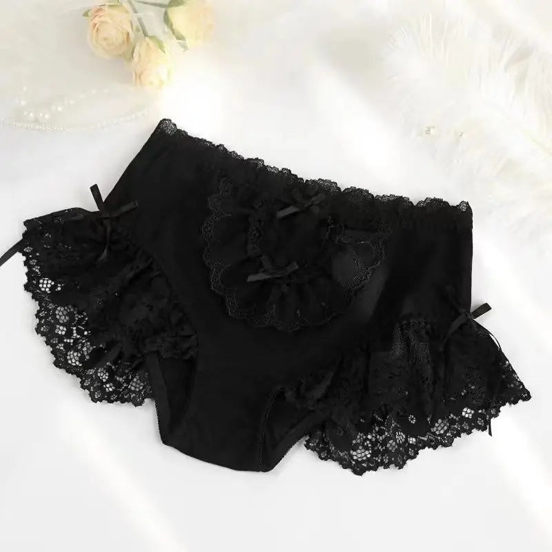 French Princess Lace Bow Panties
