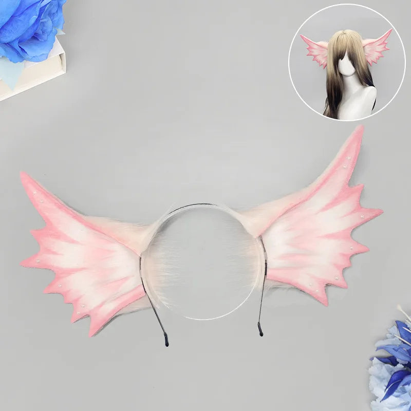 Sea Monster/Mermaid/Elf/Beast Ear Hair Hoop Girl Fish Fin Gothic Hair Ornament Manga Exhibition Deep Sky Mermaid COS Headpiece