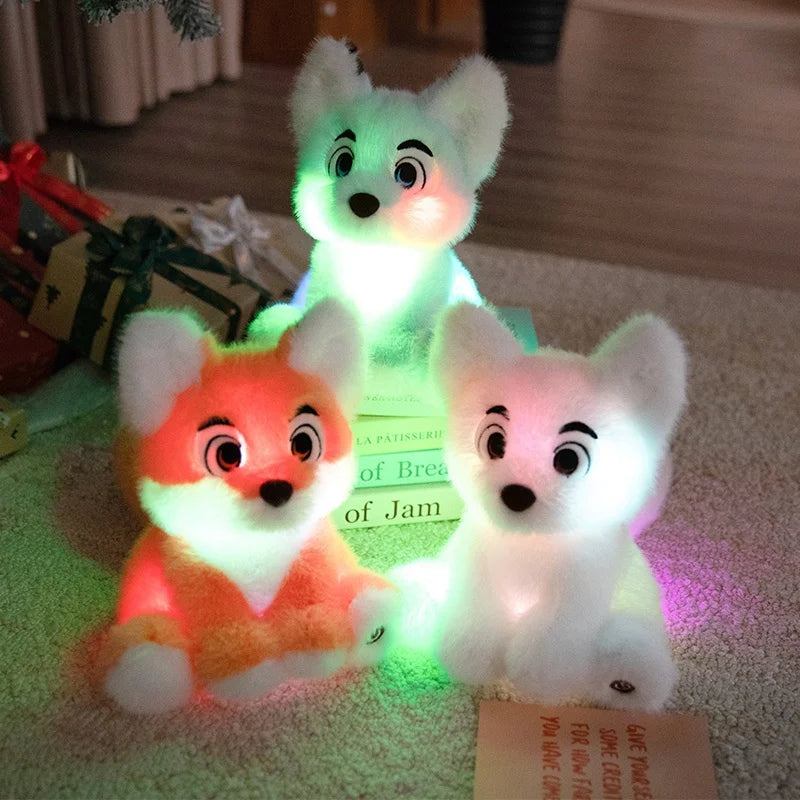 26cm Cartoon Luminous Fox Plush Toys LED