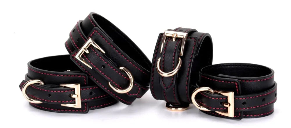 Bondage Sets Luxury PU Leather BDSM Kits