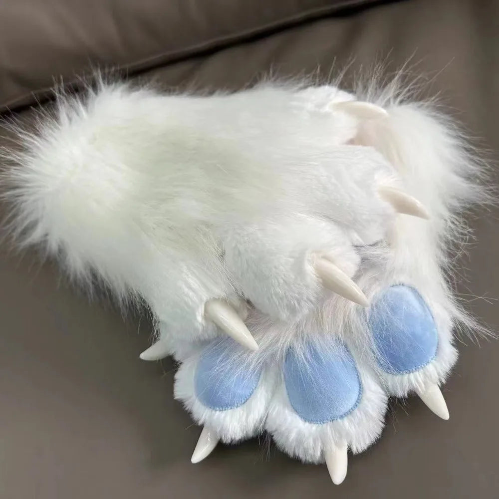 Kigurumi Plush Cat Paw Gloves