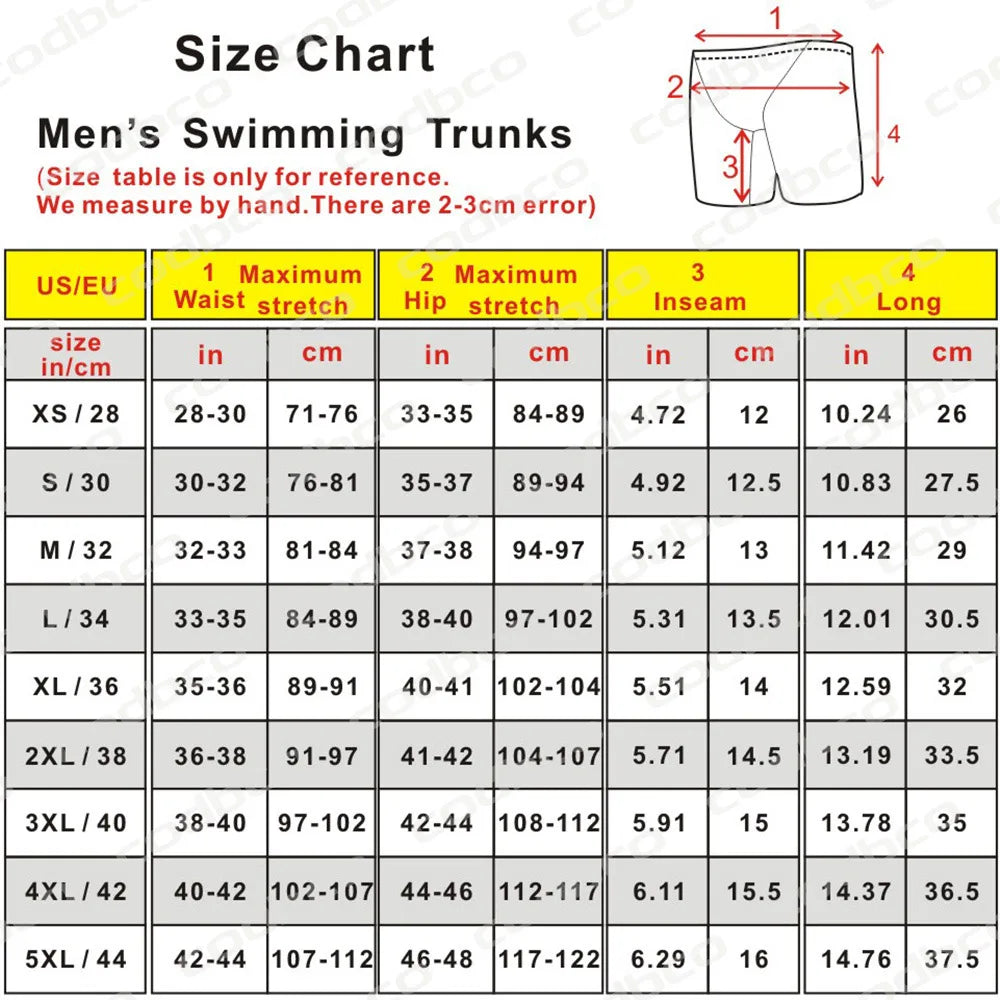 Summer Swimwear Beach Tights Quick Dry Swimming Trunks