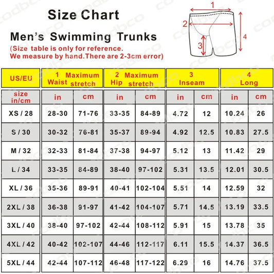 Summer Swimwear Beach Tights Quick Dry Swimming Trunks