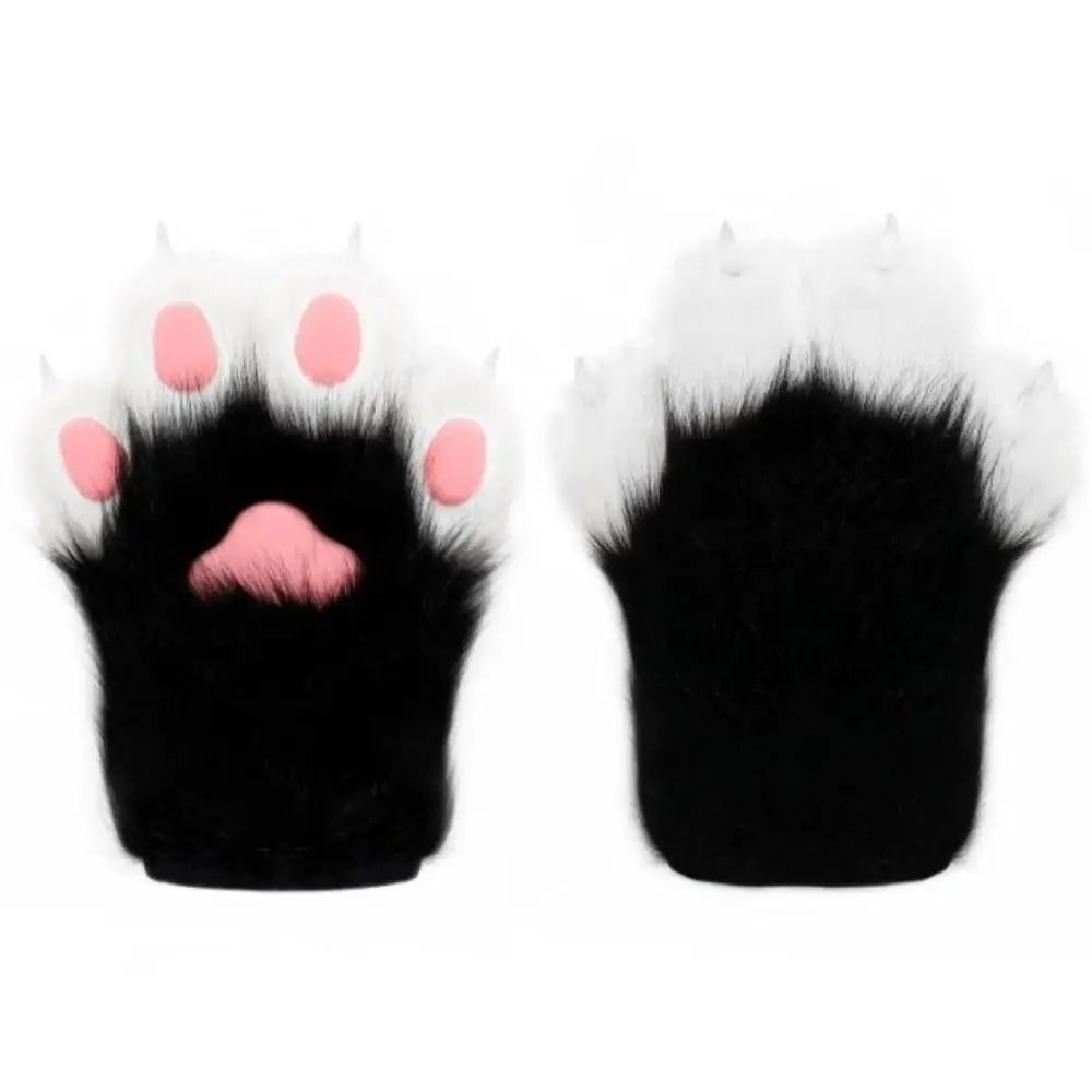 Kigurumi Plush Cat Paw Gloves