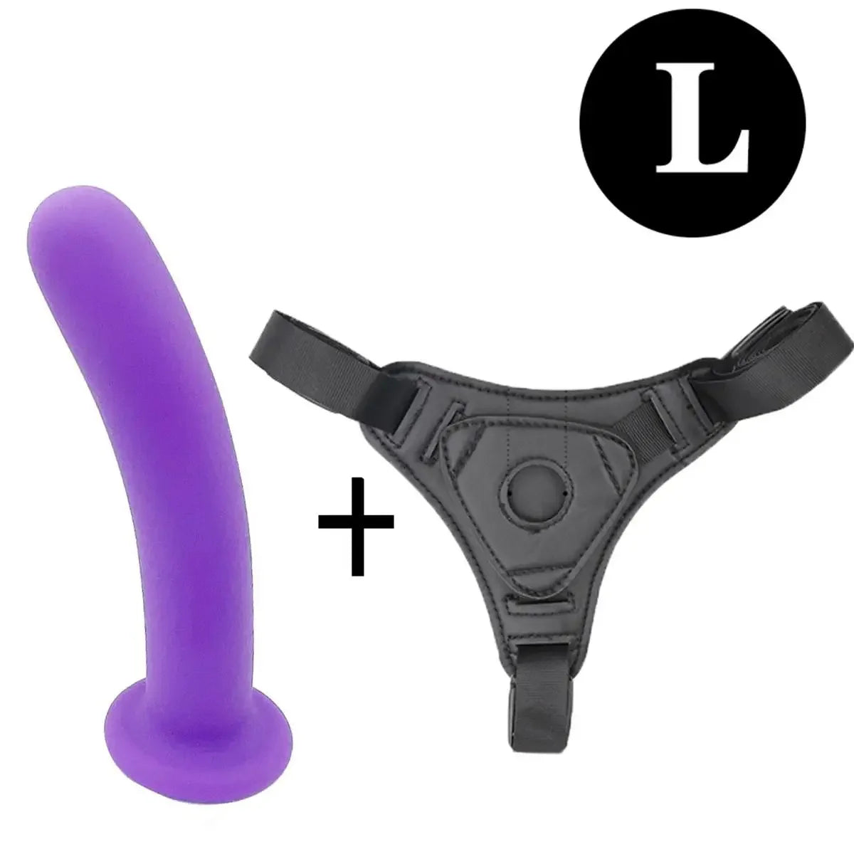 Adjustable Silicone Strap On Dildo Harness Set S M L
