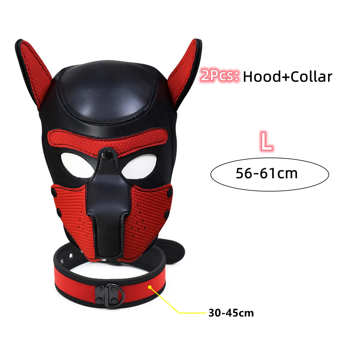 Puppy Cosplay Costumes Increased Large Size Padded Rubber Full Head Hood Mask