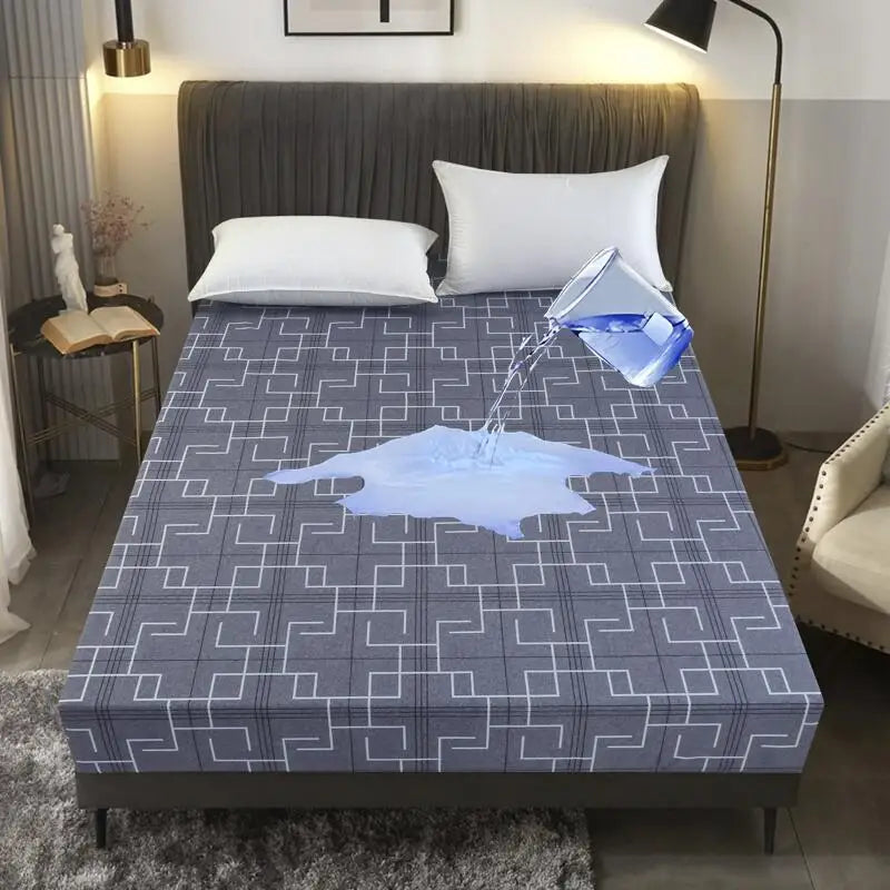 Kuup-Polyester 360° waterproof Cartoon Fitted Sheet Only(no pillowcase)