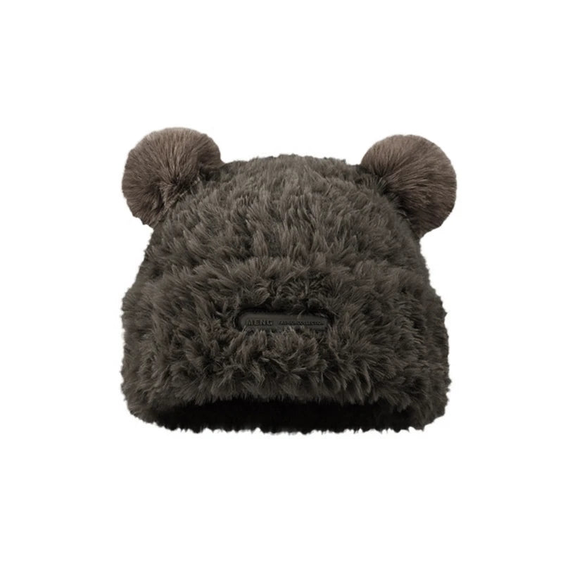 Bear Hat With Furry Ears
