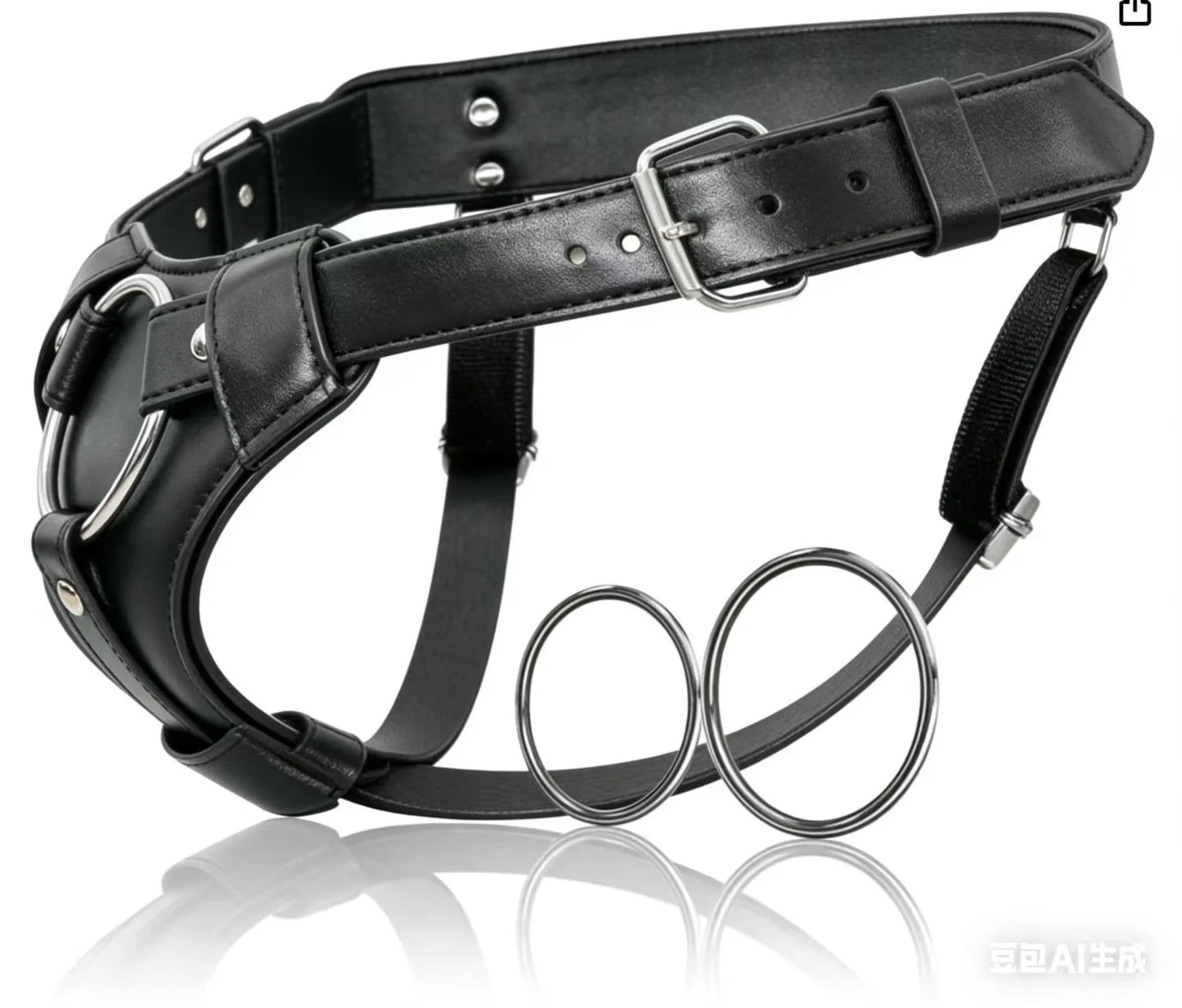 Strap On Harness Adjustable PU Leather Harness Belt
