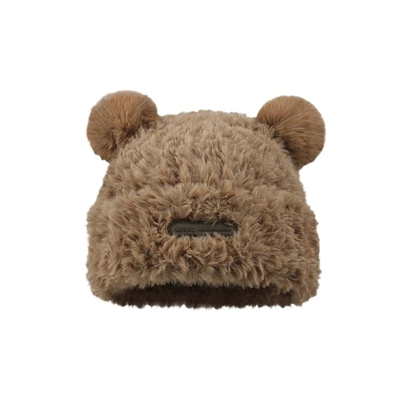 Bear Hat With Furry Ears
