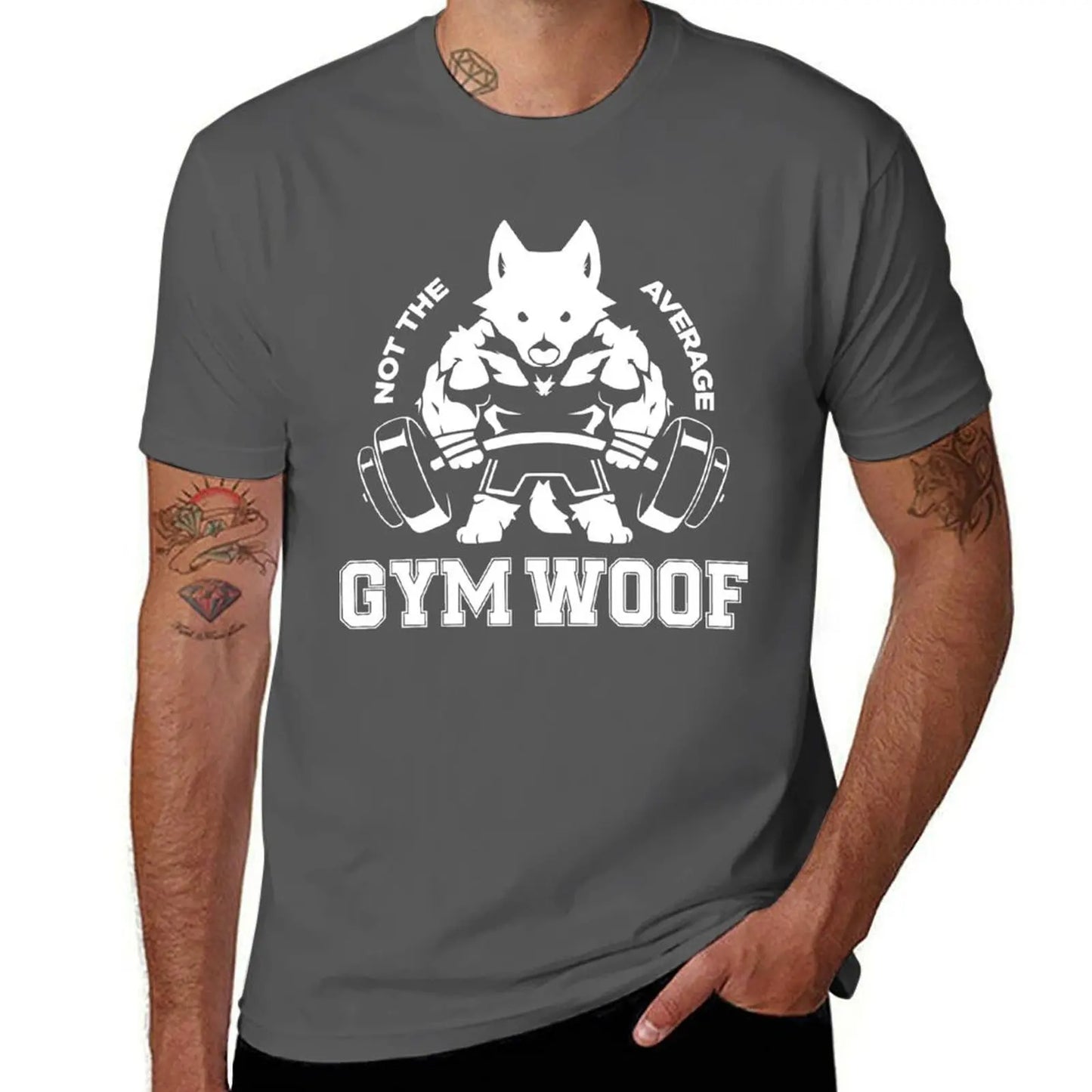 Not the average GYM WOOF T-Shirt Up To 6XL