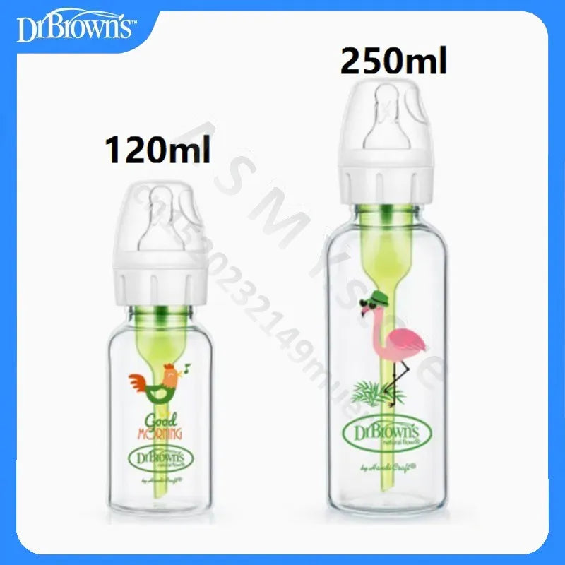Dr. Brown's Glass ABDL bottle/Anti-colic/Glass bottle/standard caliber/120ML 250ML