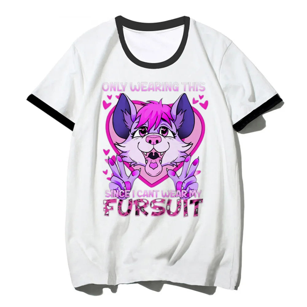Furry Tee women summer manga comic t-shirts