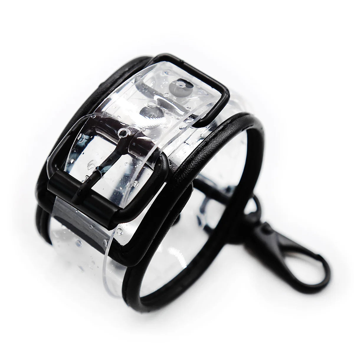 Transparent PVC Adjustable Handcuffs Ankle Cuffs Collar Bdsm Bondage Restraints Set