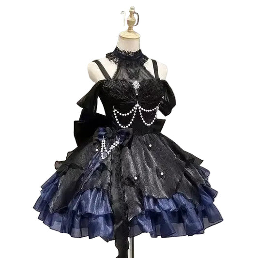 Kawaii Lolita Dress Sweet Bow Design Off Shoulder
