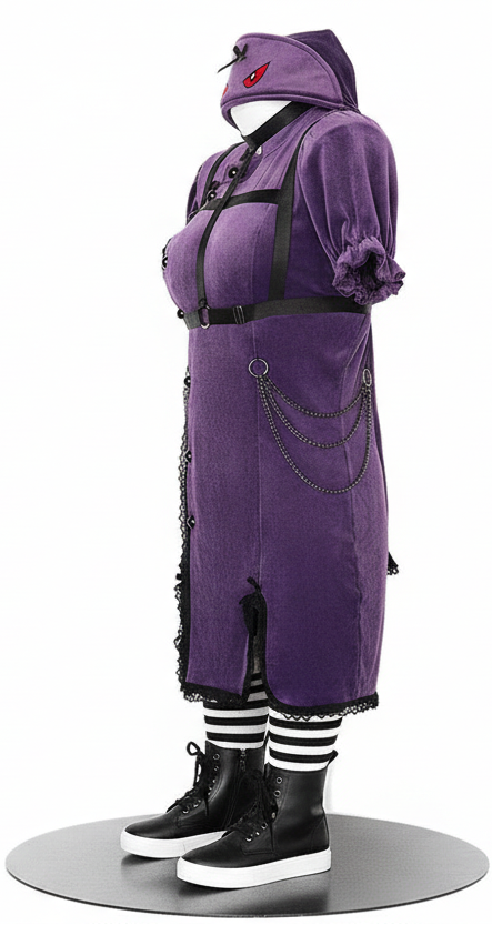 Little Demon Ghost Princess Uniform Purple Dress Devil Outfits