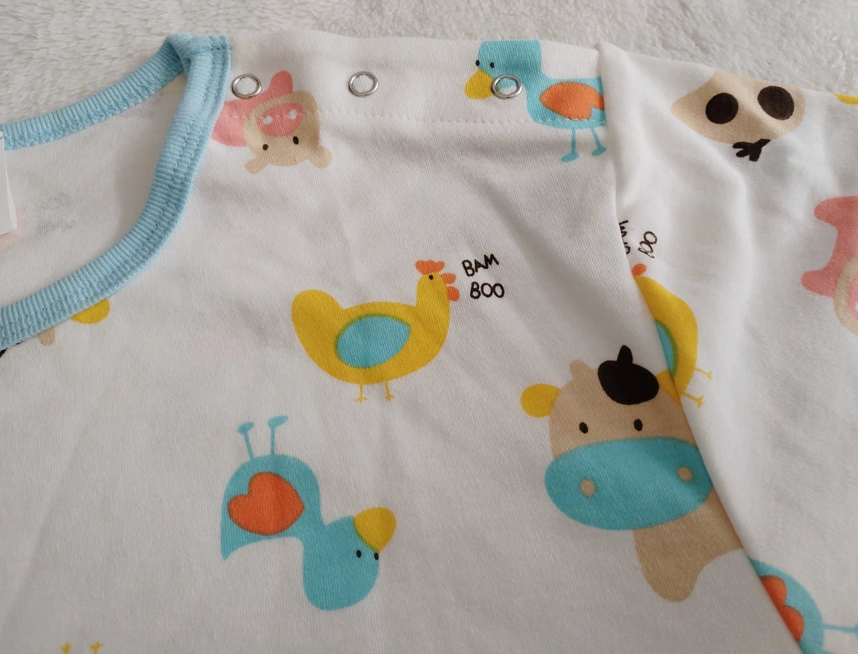Plus Size ABDL Baby Cartoon Pattern T shirt With Snaps At One Shoulder