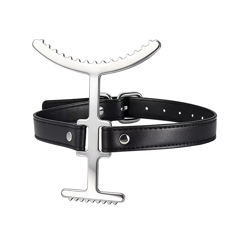 Metal Neck Bound Collar, Neck restriction toys, BDSM Bondage Gear