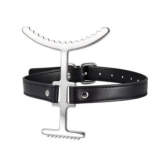 Metal Neck Bound Collar, Neck restriction toys, BDSM Bondage Gear