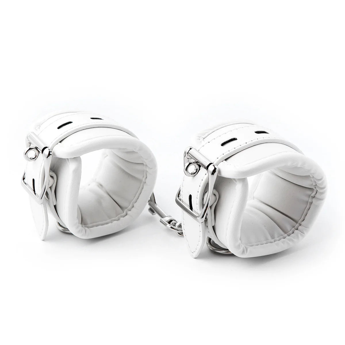 Sponge Metal Chain Handcuffs Ankle Cuff Collar Bondage Toy Kit