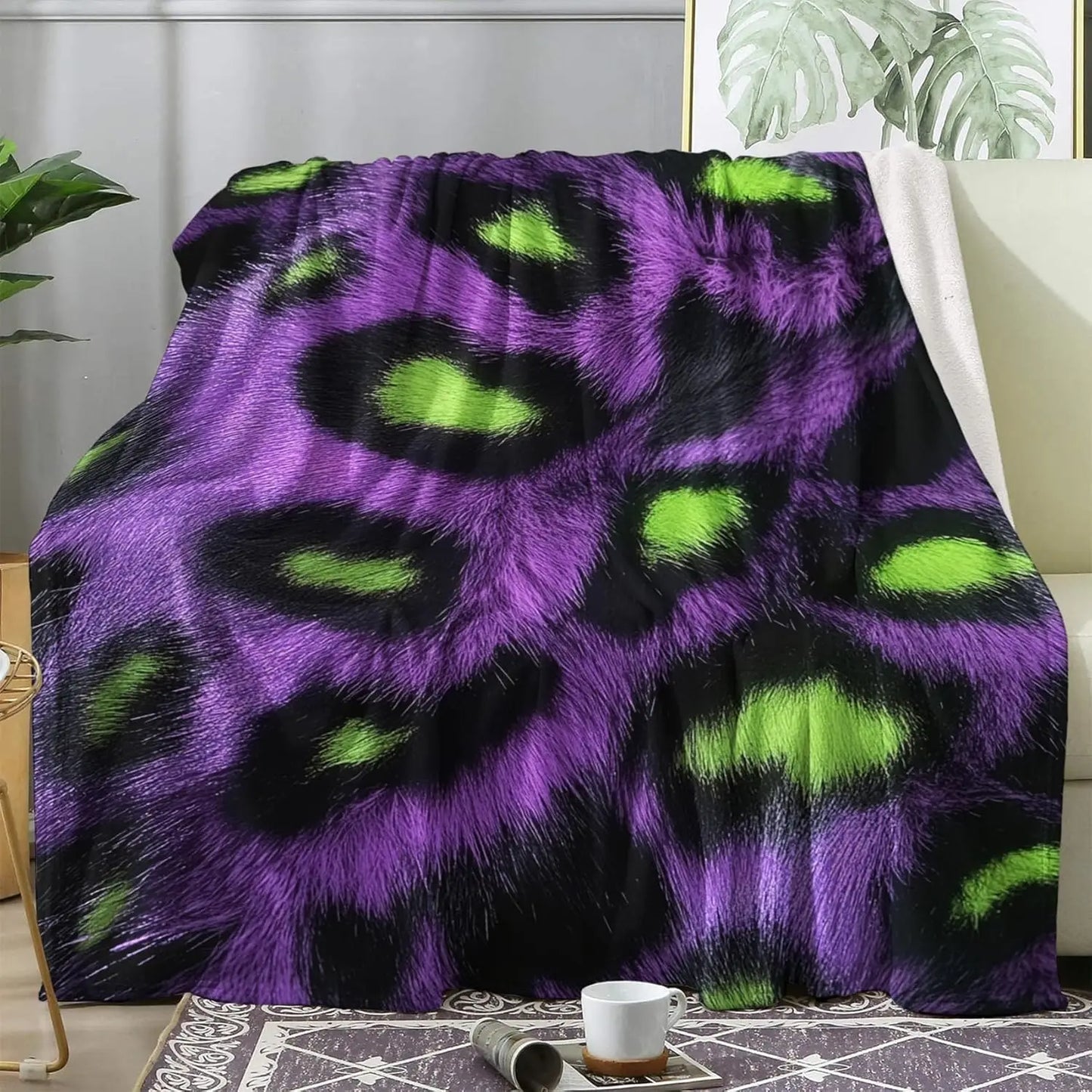 Multi Patterned Fleece Blankets for Couch Bed Sofa- Super Soft