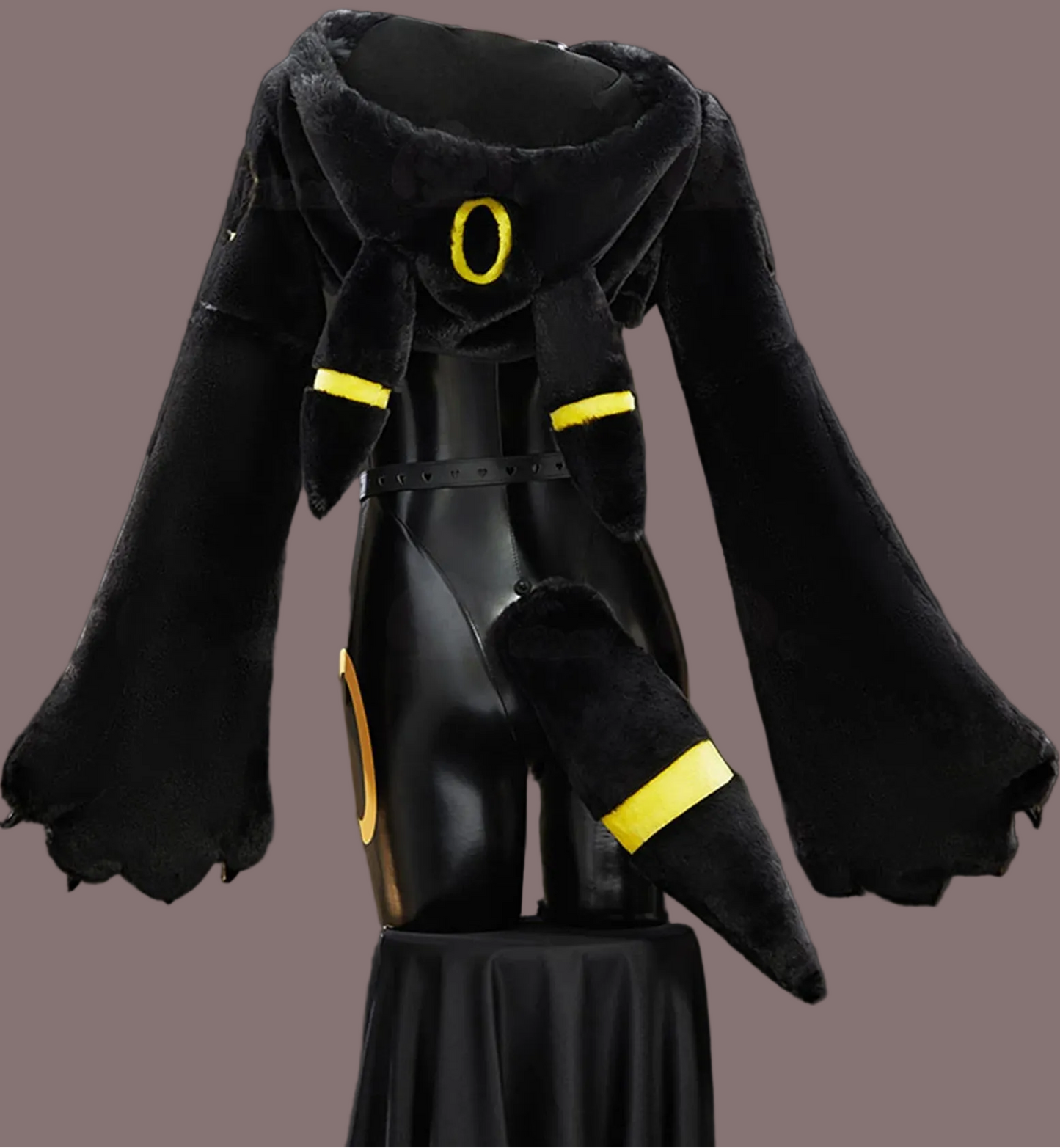 Eeveelution Cosplay Costume Leather Jumpsuit Tail Suit Bunny Girl Roleplay