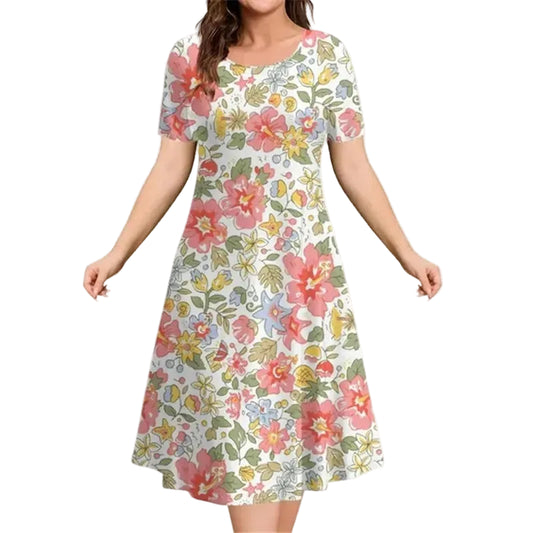Womans Summer Short Sleeve Dress