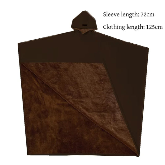 Indio Cloak Hoodie Blanket Solid Color With Hat