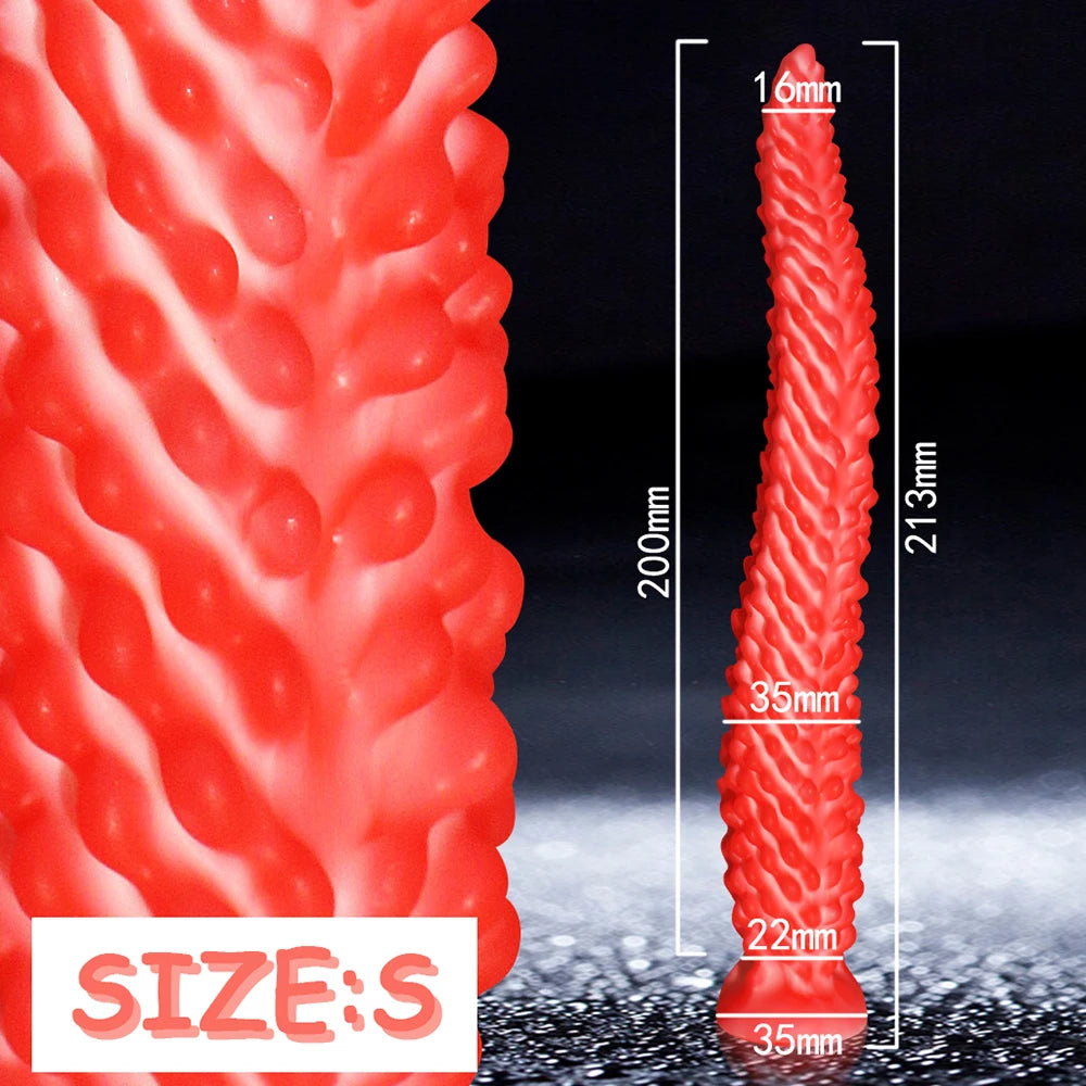 Monster Tentacle Dildo, Anal Dildo with Strong Suction Cup, Long Butt Plug for G Spot & Prostate Massager