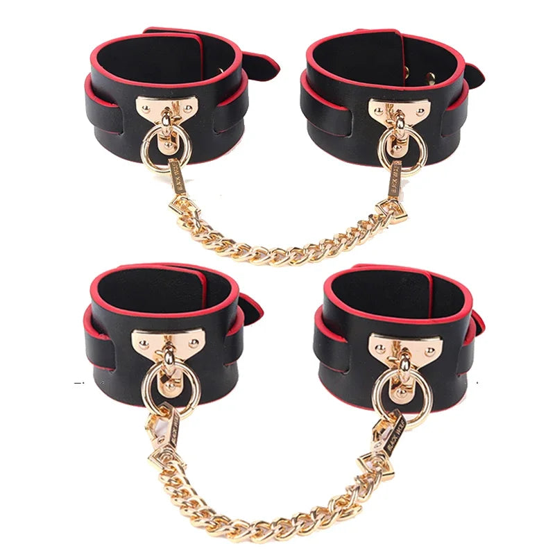 Genuine Leather Bondage BDSM Hand-made Restraint Kits for Couples