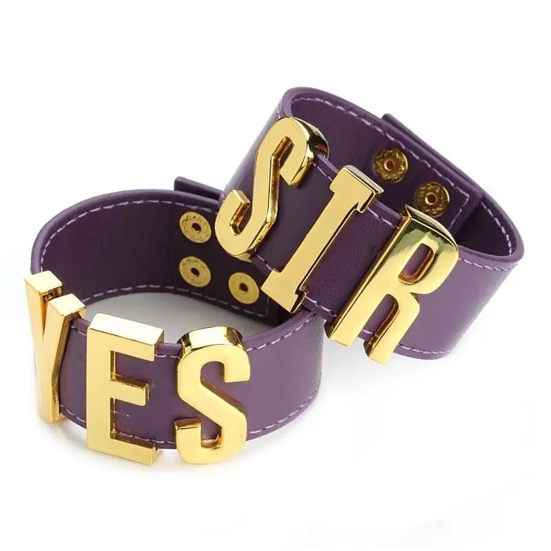 Yes Sir Leather Wristband