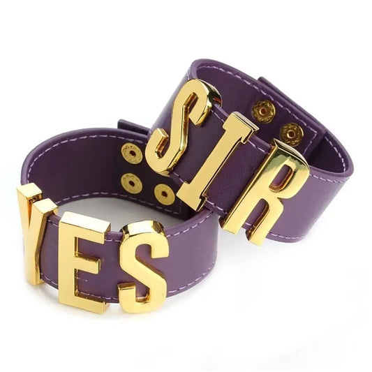 Yes Sir Leather Wristband
