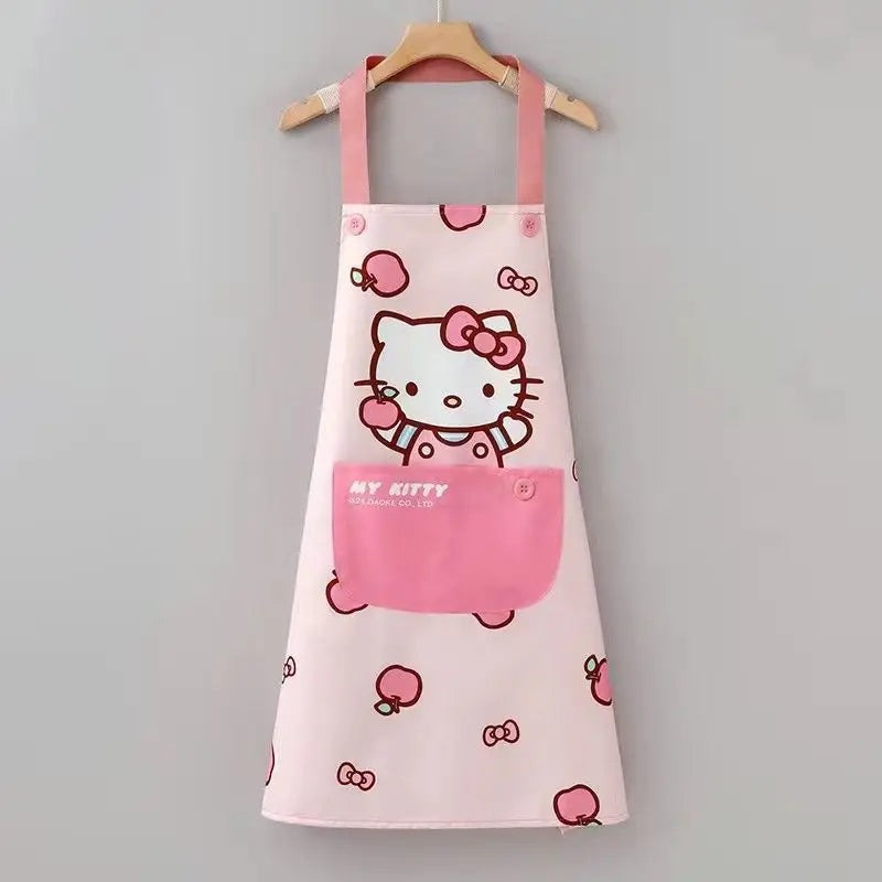 Sanrio Hello Kitty or Cinnamoroll Cute Waterproof and Oil-Resistant, Stain-Resistant Kitchen apron