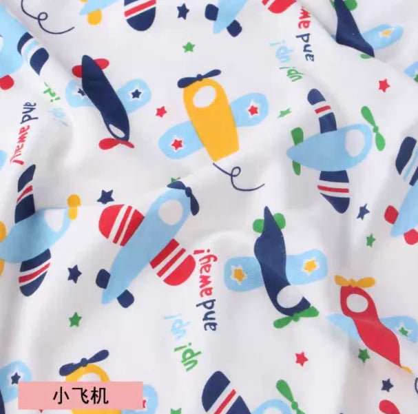ABDL Pure Cotton Short Sleeved, Shorts Rompers With Open Crotch Button