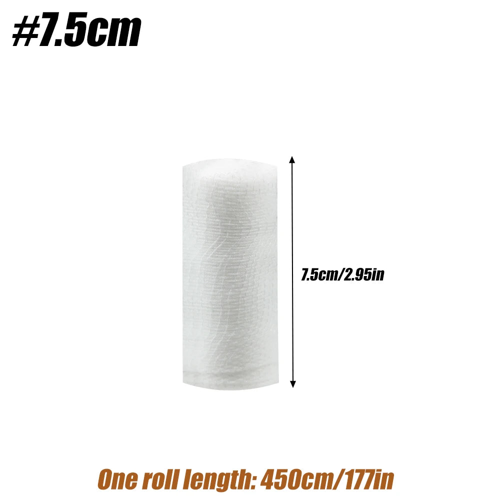 Gauze Bandage Roll with Tape - White Gauze Wrap Breathable Gauze Wrap