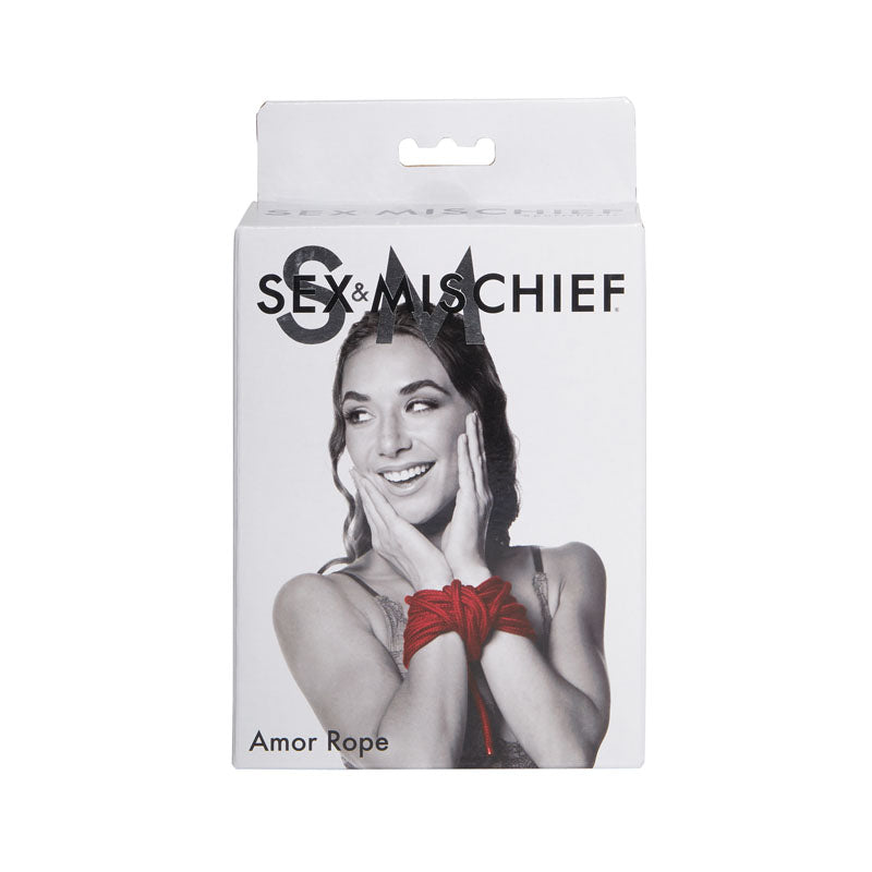 Sex & Mischief - 2 Red Bondage Ropes - 4.5 m Lengths