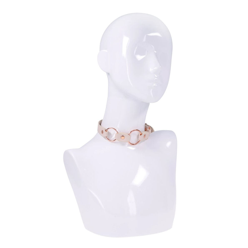 Sex & Mischief Peaches n CreaMe Ring Day Bondage Collar