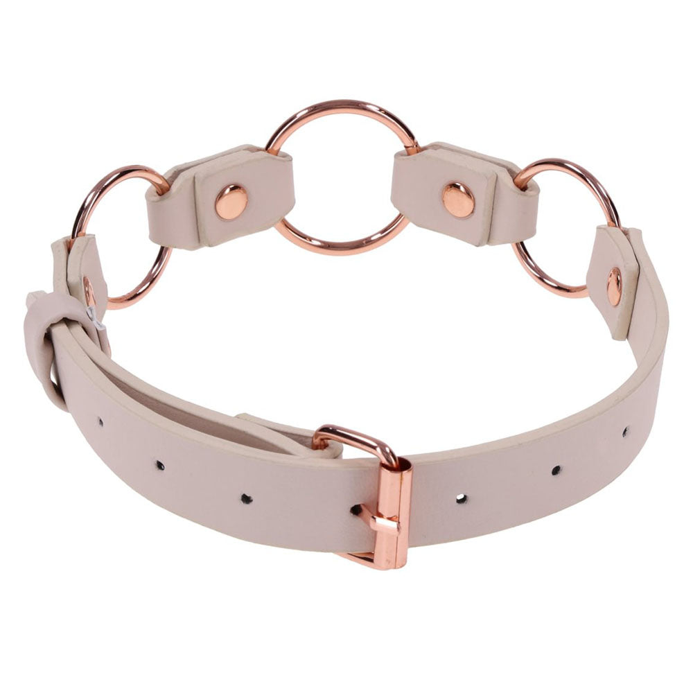 Sex & Mischief Peaches n CreaMe Ring Day Bondage Collar