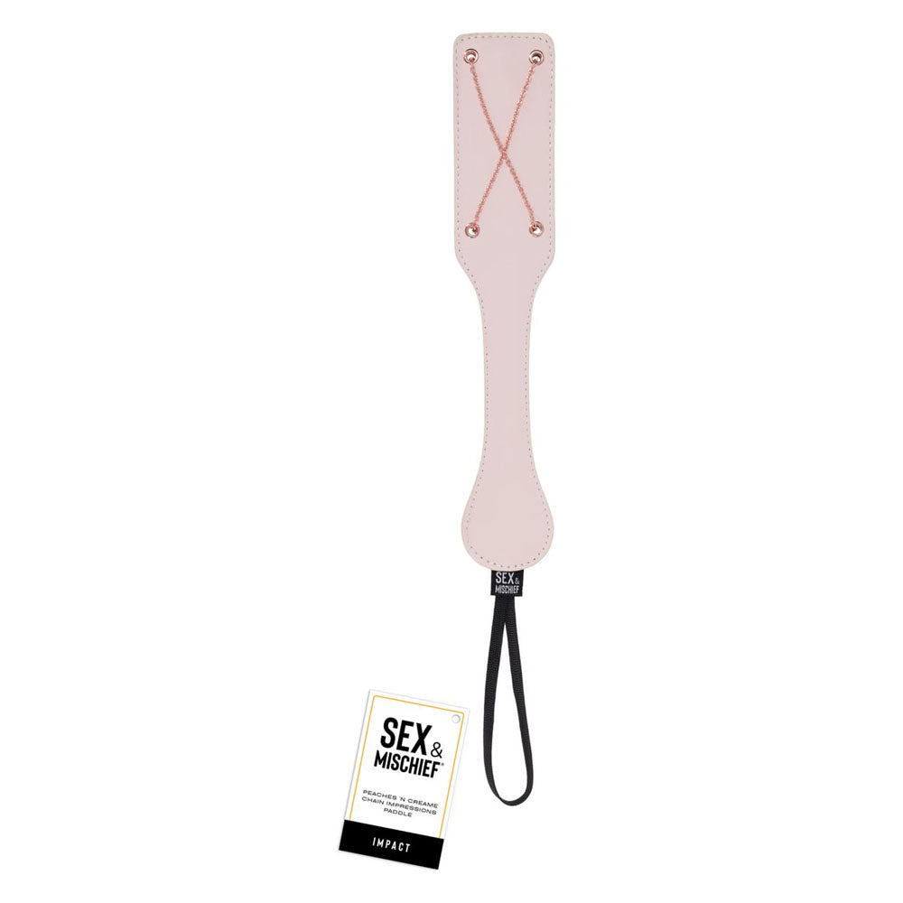 Sex & Mischief Peaches n CreaMe Chain Impressions Paddle