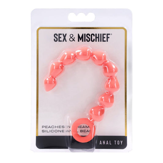 Sex & Mischief Peaches n CreaMe - 23 cm Silicone Anal Beads
