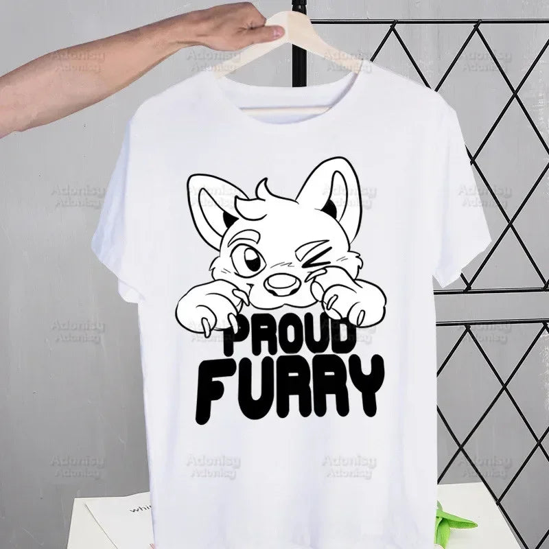 Furry Summer Print Tshirt
