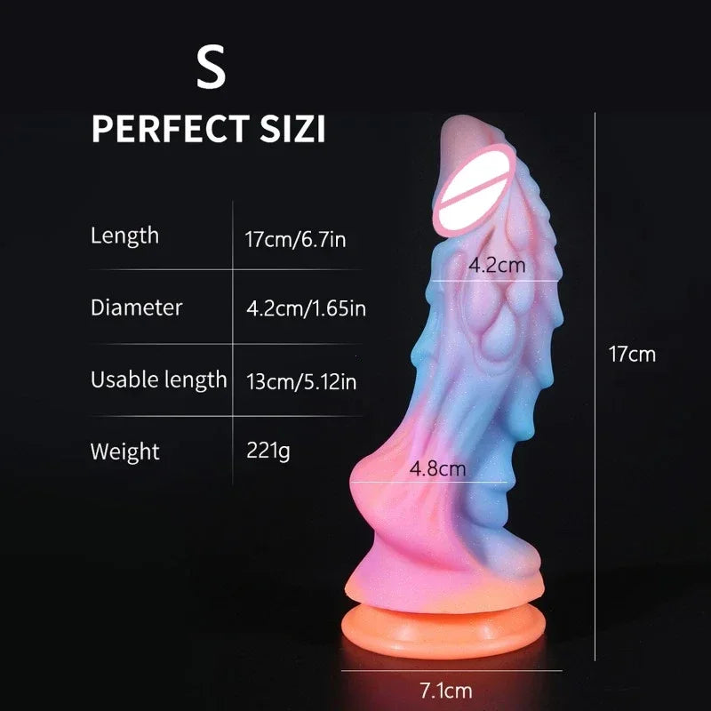 Huge Penis Shaped Dragon Monster Dildo with Suction Cup