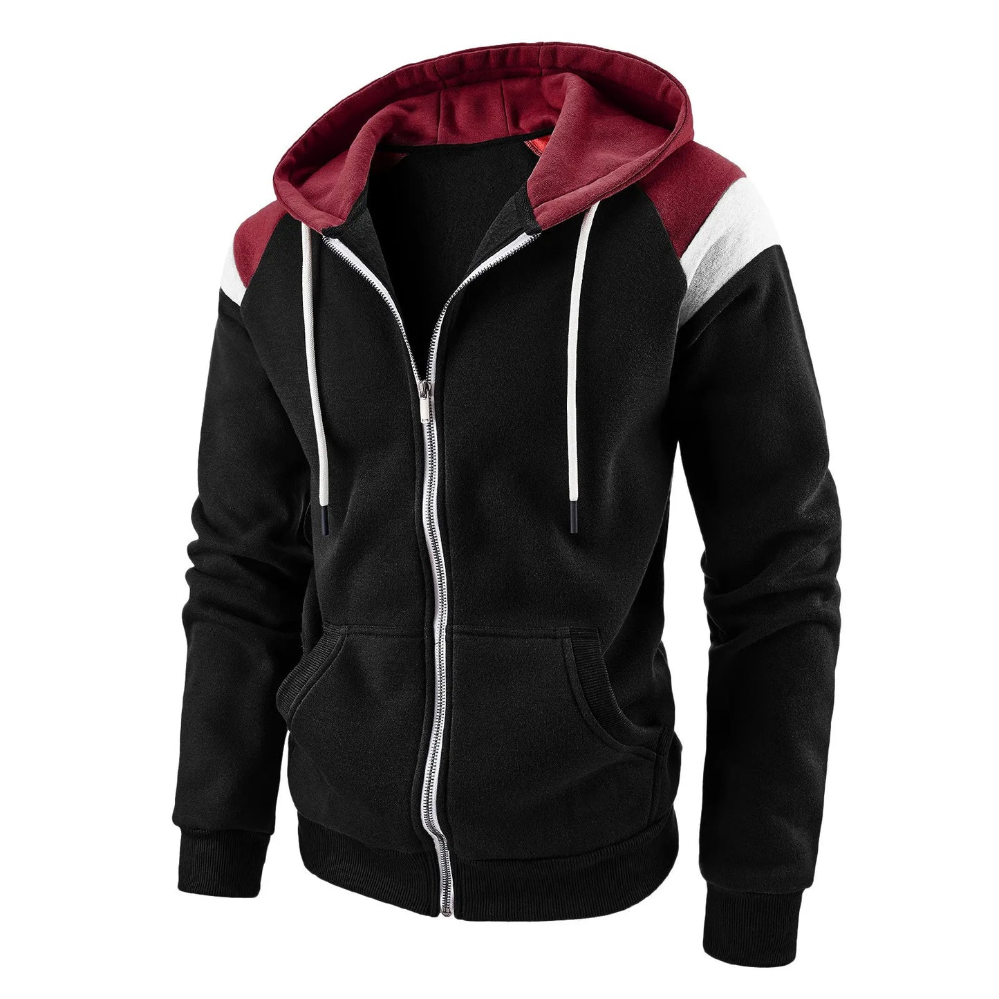 New Men Hoodies Jacket JURASSIC PARK Dinosaur World Graphic Men's Color blocking Contrasting Sweatshirt, Men Casual Sports Top