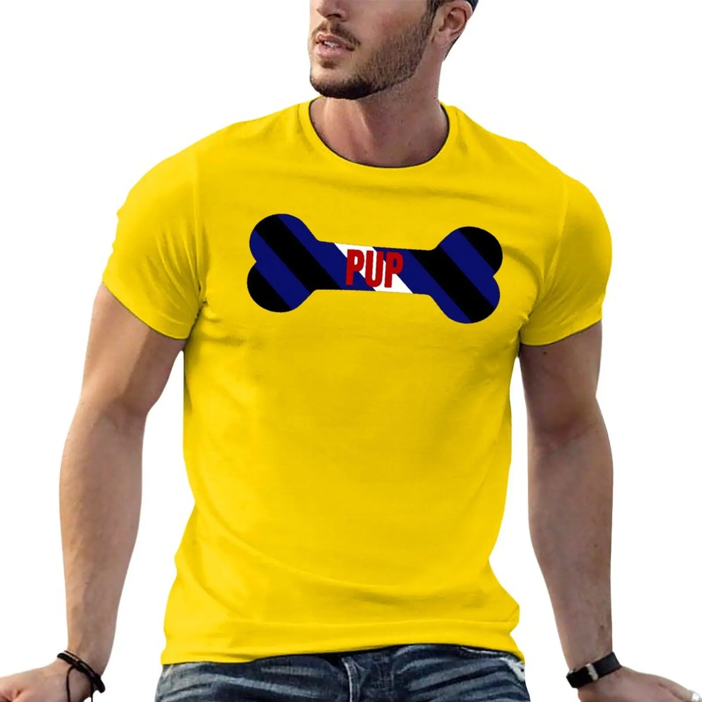 Red Pup Pride Bone T-Shirt quick drying shirt
