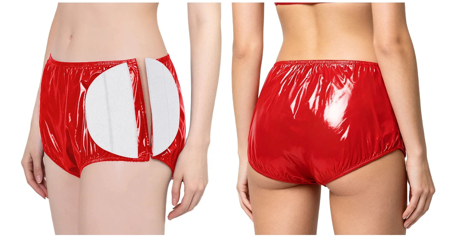 Unisex Vinyl Waterproof Swimmers Reusable Swim Diaper Cover with Hook Loop Fastener