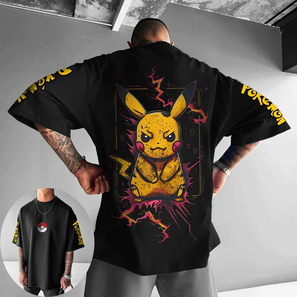 Pokémon Men's and Women's T-shirt Eevee Sylveon Anime Tee Summer Fashion