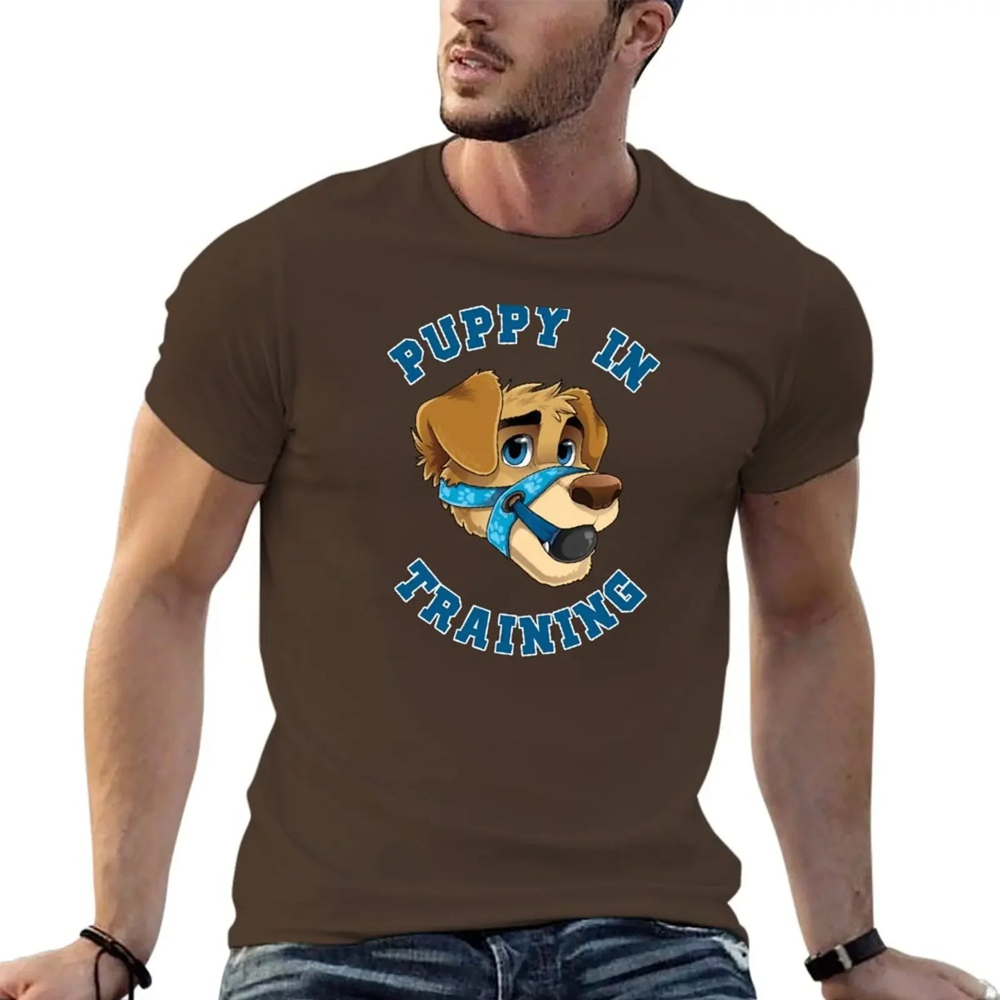 Puppy in Training- Pup Play Kink Design T-shirt up to 6XL