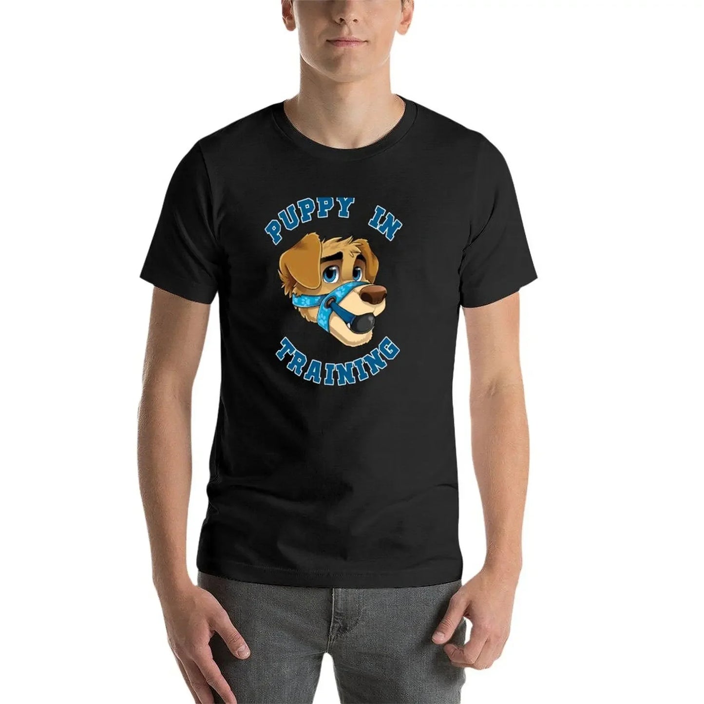 Puppy in Training- Pup Play Kink Design T-shirt up to 6XL