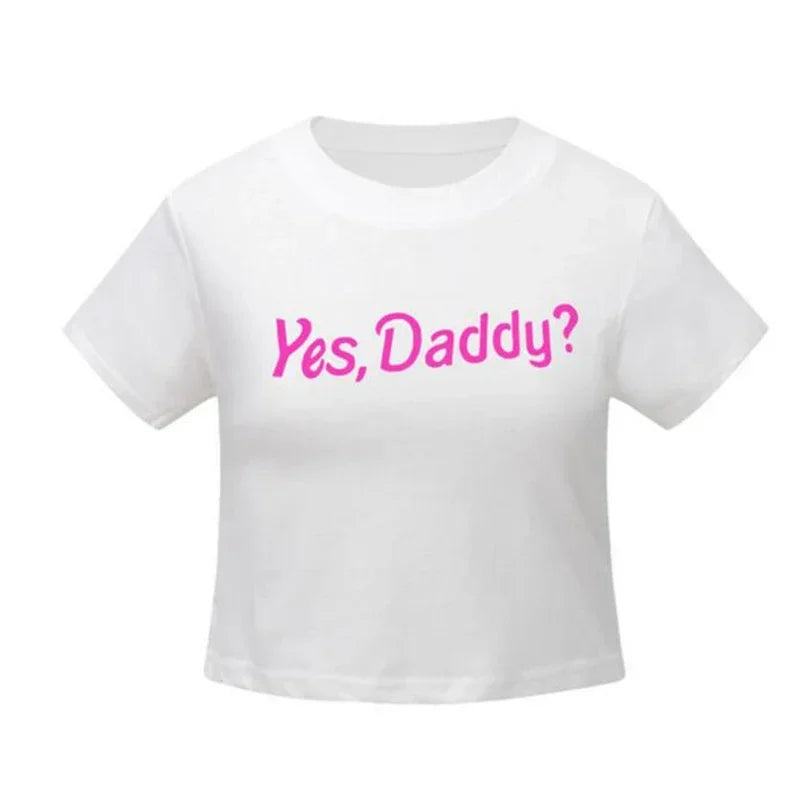 Yes Daddy Streetwear Sexy Crop Top
