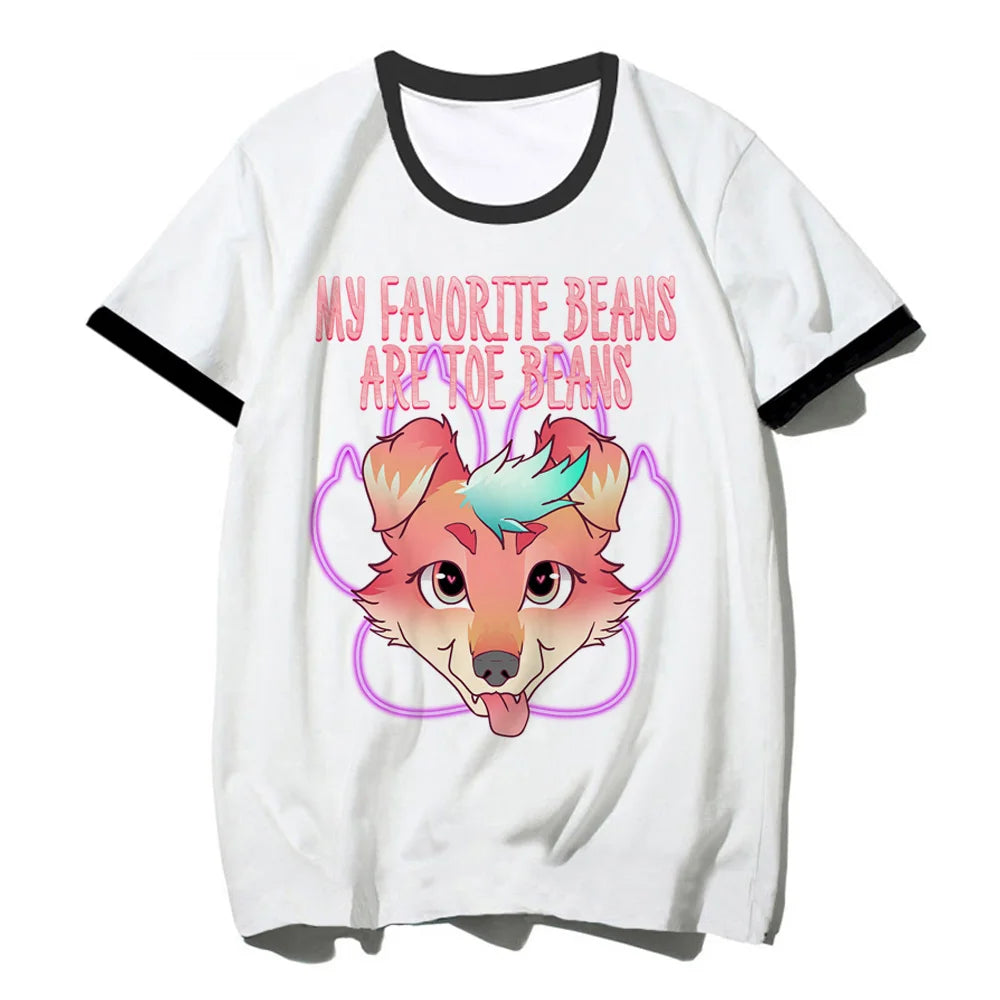Furry Tee women summer manga comic t-shirts
